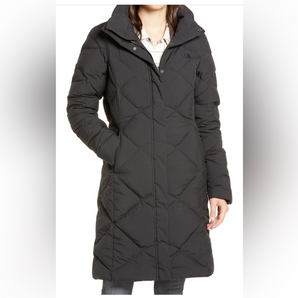 The North Face Miss Metro II Hooded Down Parka, black, size XL. EXCELLENT cond.